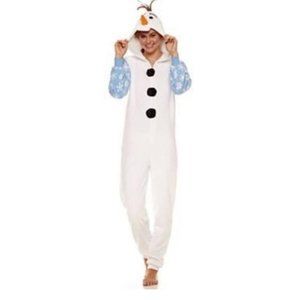 DISNEY Frozen Olaf Onesie Pajamas Medium